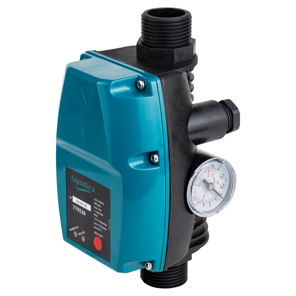 Контролер тиску електронний 1.1 кВт Ø1" регул вмик 1.0-3.5 bar AQUATICA (779536) Київ - фото 5