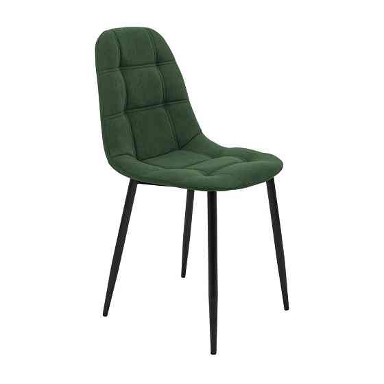 Стілець крісло м'який SplitDesign U Lily 37 чорні ніжки Зелений Київ