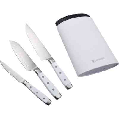 Набір ножів Bergner Naturally з підставкою, 4 предмети (BG-41051-WH) Вінниця