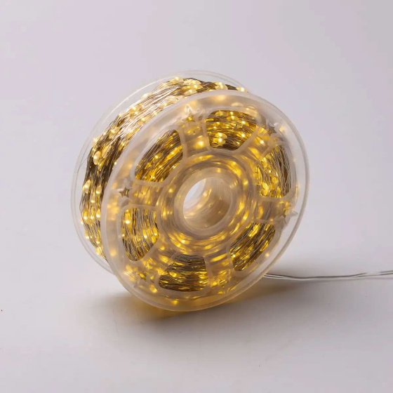 Гірлянда "Роса" на пульті, 200 м, 2000 LED, білий провід Київ