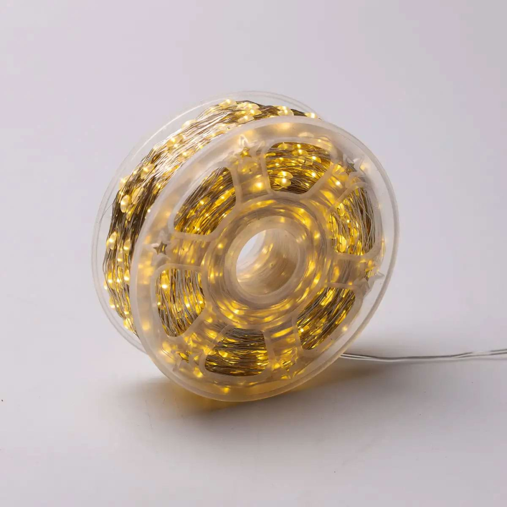 Гірлянда "Роса" на пульті, 200 м, 2000 LED, білий провід Київ - фото 5