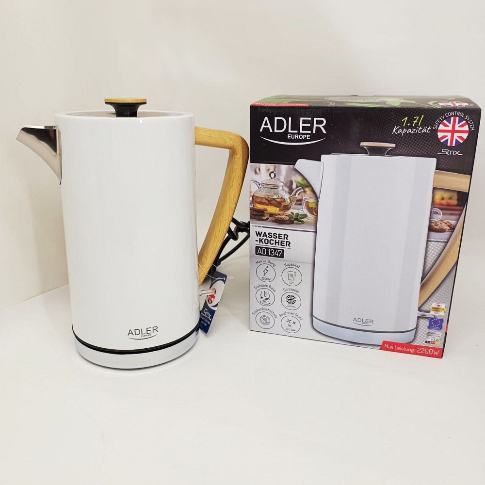 Вишуканий електрочайник Adler AD 1347 1.7л, Хороший електронний чайник, Чайник для дому зручний VA-61 Львів - фото 9