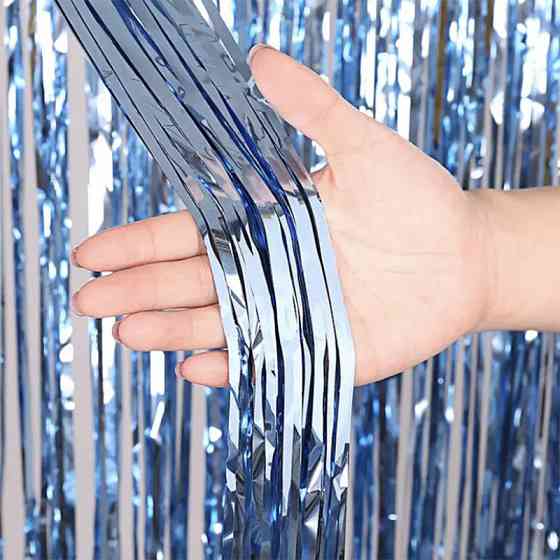 Дождик для фотозоны 2м на 1м голубой Киев