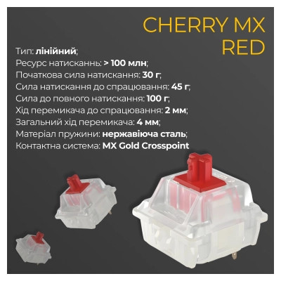 Клавіатура Ducky One 3 SF Cherry MX Red RGB UA USB Black (DKON2167ST-RUAPXCLAWSC1) Вінниця - фото 12