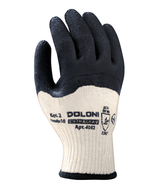 Doloni перчатки рабочие трикотажные c латексным покрытием, размер 10, Extragrab 4082 Ровно - изображение 1