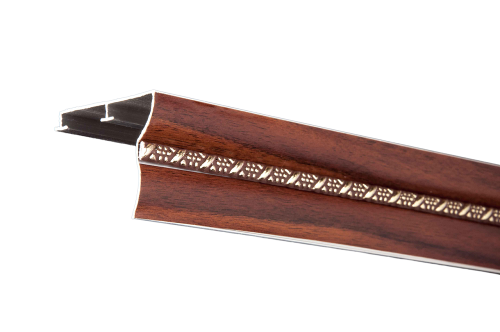 Алюмінієвий карниз БР-02/1 Горіх 2.5 Бровари - фото 1