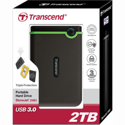 Внешний жесткий диск 2.5" 2TB Transcend (TS2TSJ25M3S) Винница - изображение 5