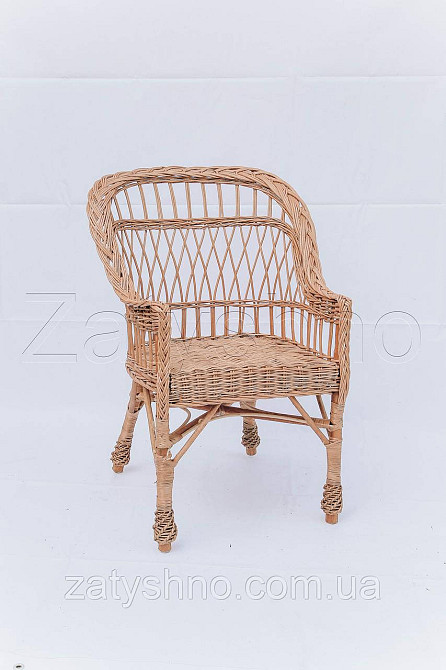 Кресло плетеное для отдыха | кресло плетеное для дачи | кресло плетеное кресло Киев - изображение 2
