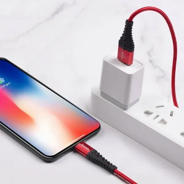 Кабель HOCO COOL DATA CABLE X38 IP USB - Lightning, Красный Киев - изображение 3