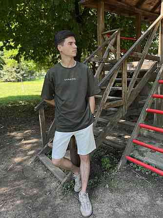 Літній костюм oversize unisex UKRAINE (шорти + футболка) Чернівці