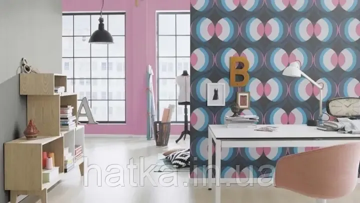 Шпалери вінілові на флізеліні Rasch Clasik 0,53х10 однотонні структурні тонка смужка бузкові Київ - фото 2