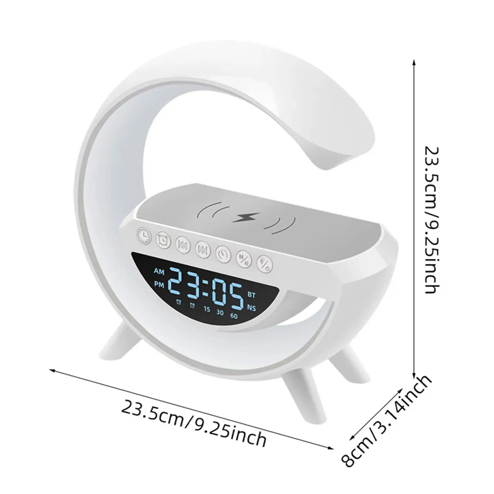 Нічник з бездротовою зарядкою та Bluetooth колонкою BT-3401 / Світлодіодна лампа-нічник Київ - фото 9