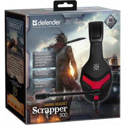 Навушники Defender Scrapper 500 Black-Red (64500) Вінниця - фото 9