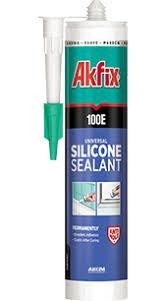 Силікон універсальний 280мл/325г прозорий Akfix 100Е Житомир - фото 1