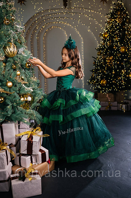 Зелене пишне плаття 128-140 Кривий Ріг - фото 10