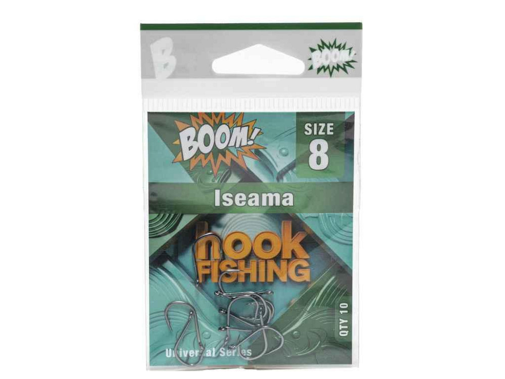 Крючок для мирной рыбы Iseama No8 (10 шт/уп) (BN) ТМ BOOM Киев - изображение 1
