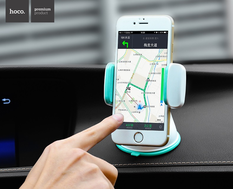 Автотримач для телефона HOCO CA5 Suction vehicle Holder Blue Киев - изображение 8