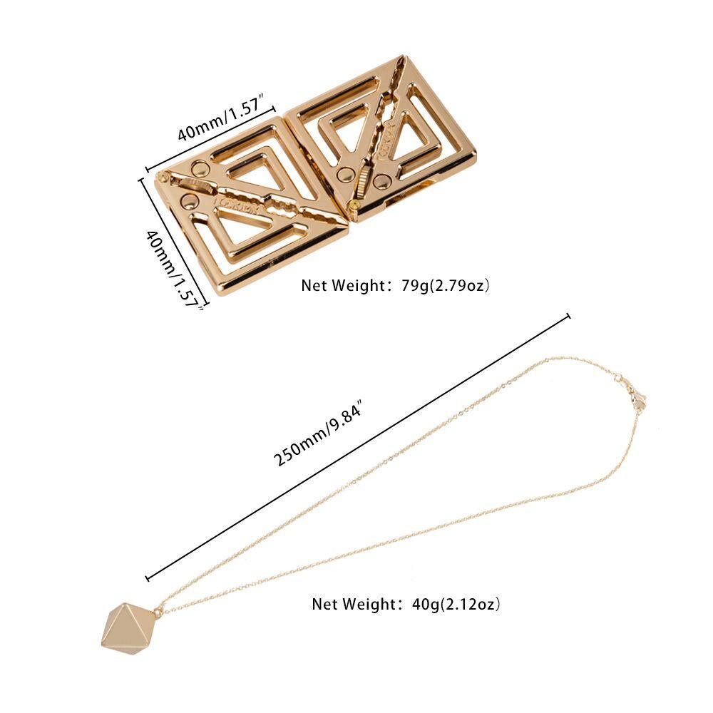 Затискачі для сосків із важкою підвіскою LOCKINK Adjustable Nipple Clamps with Heavy Pendant — Golden Sex Aura Київ - фото 10