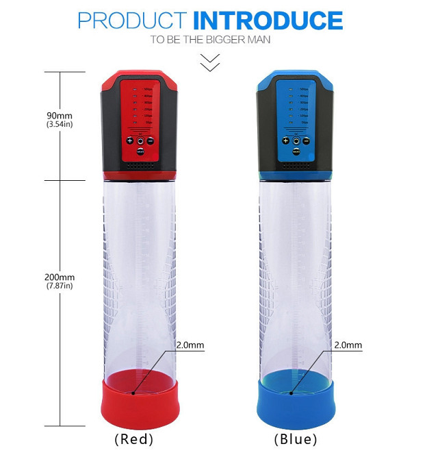 Автоматическая вакуумная помпа с зарядкой от USB CANWIN Passion Pump Men BLUE - P638AU Sex Aura Киев - изображение 9
