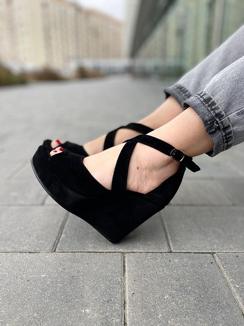 Nivelle Босоніжки жіночі NIVELLE 1815/C-818 чорні (літо, замша натуральна) (3742) 38р.39р. Коломия - фото 5