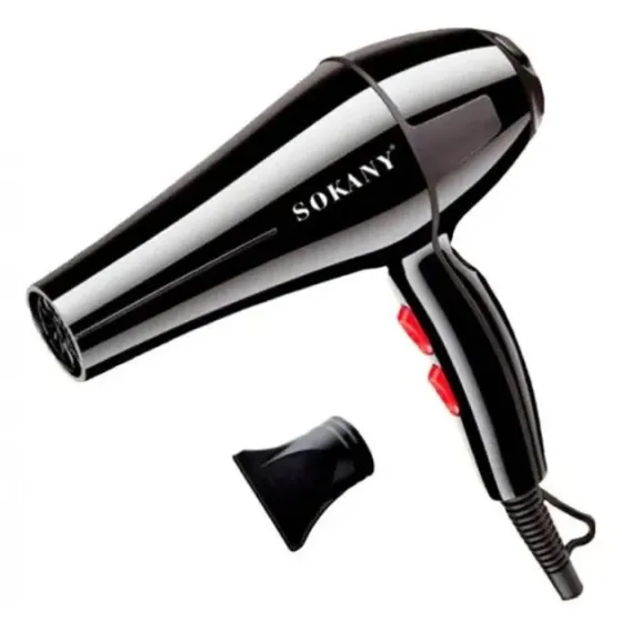 Фен для волосся Sokany SK-2200 2200 Вт, 3 температурні режими, холодне повітря, концентратор, дбайли Одеса