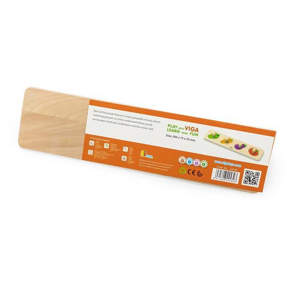 Деревянная рамка-вкладыш Viga Toys Овощи (44532) Харьков - изображение 6