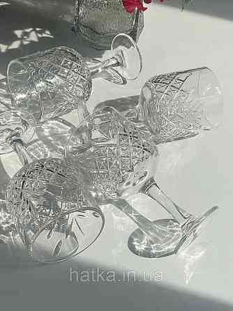 Набір келихів для вина коктейлю 6 шт "Мальбек" 430 мл 9х19 см товсте скло прозоре Київ