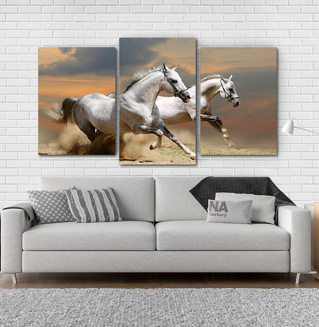Модульна картина Природа Коні Art-81_3 Київ - фото 2