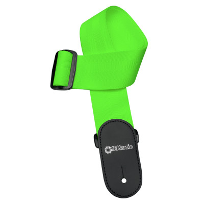 Ремень для гитары DiMarzio Nylon With Leather Ends Neon Green (DD3100NGN) Винница - изображение 1