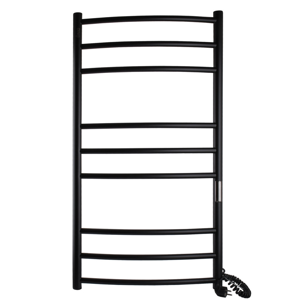 Полотенцесушитель UNIO LDE ЕU 1000-500-9 BLK Лесенка Дуга Элит электро черная (000029427) Киев - изображение 1