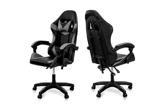 Крісло геймерське Слім, чорний/сірий Київ