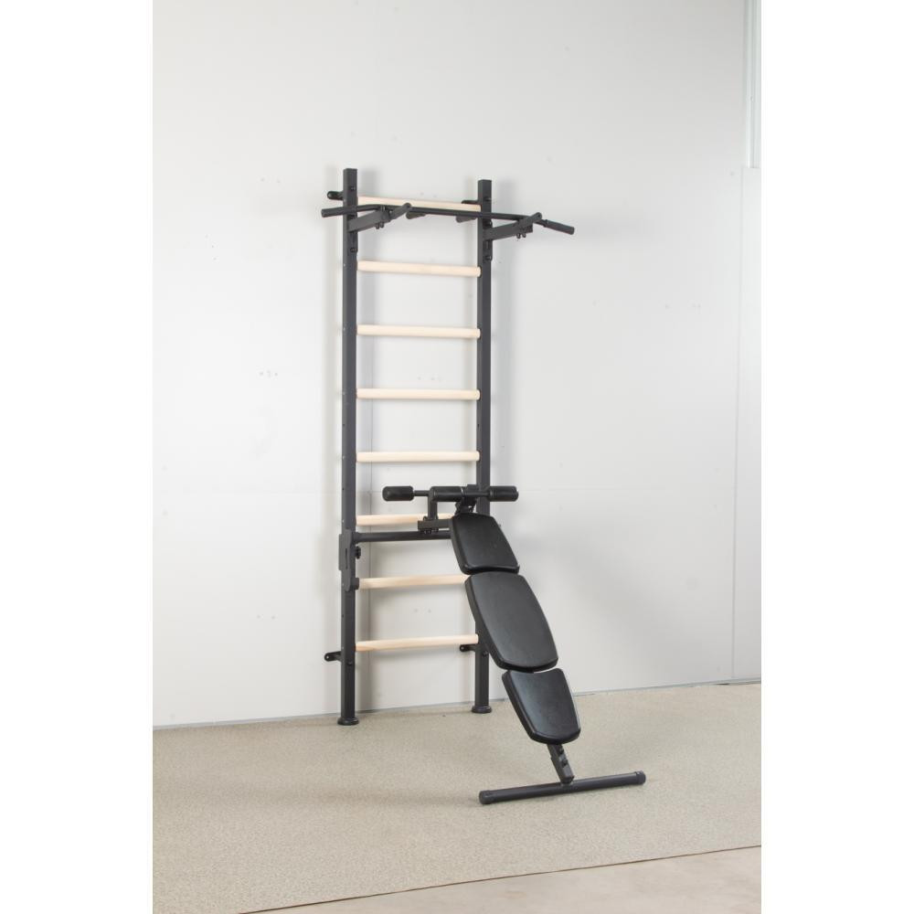 Усиленная металлическая шведская лестница с деревянными перекладинами и усовершенствованная съемная лавка Каменское - изображение 2