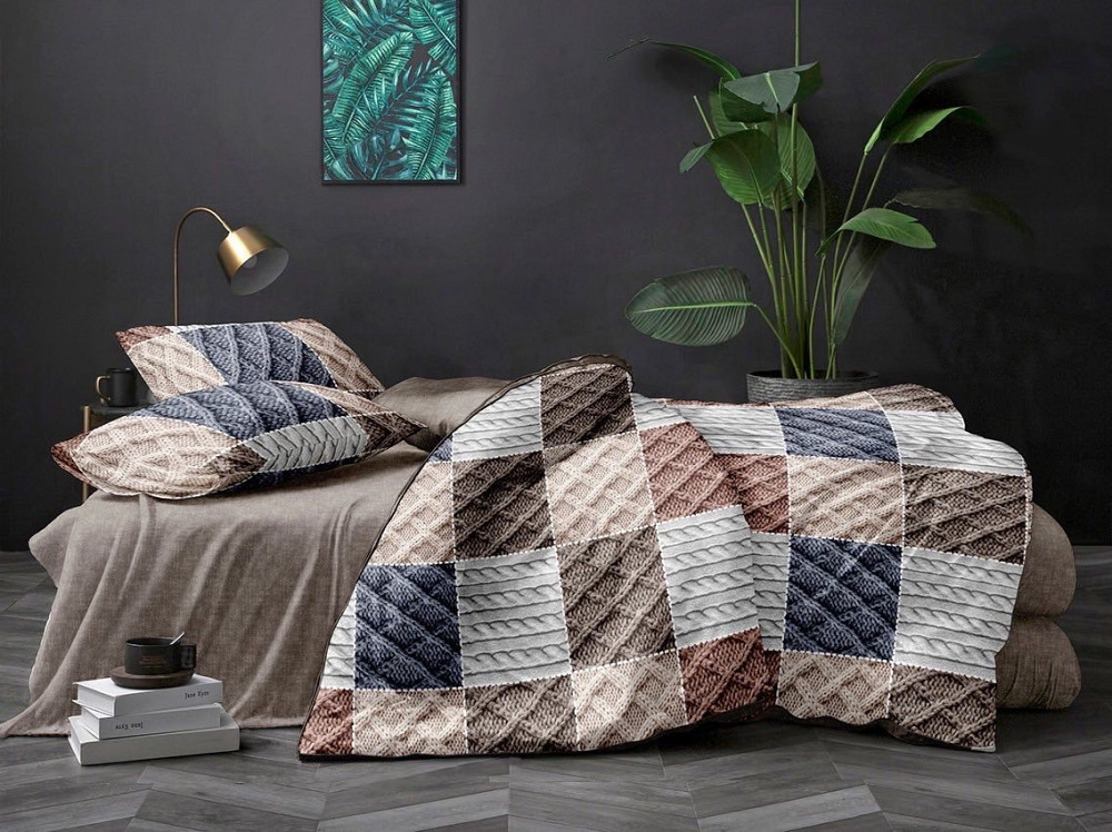 Ecotton Комплект постільної білизни Ecotton Євро 210х220 см кремовий (23902) Киев - изображение 1