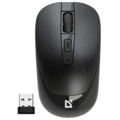 Мишка Defender Wave MM-995 Silent Wireless Black (52995) Вінниця - фото 1