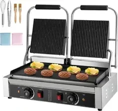 Гриль Opiekacz do kanapek Panini Grill - Grill komercyjny z płytą grillową 48x23cm - Opiekacz do kanapek Panini Киев - изображение 1