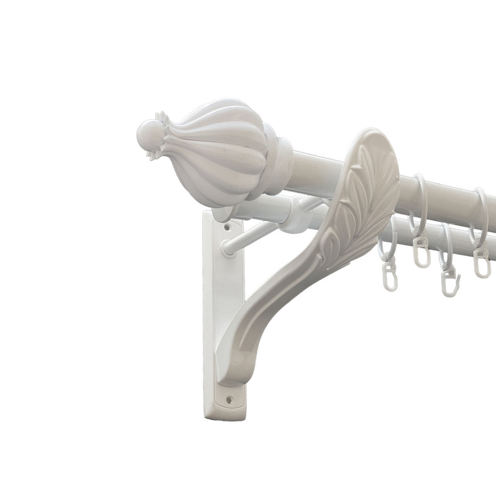 Карниз Orvit Таджа металевий дворядний ретро Арктіс 25\19 мм 160 см (00-00010482) Львів - фото 1