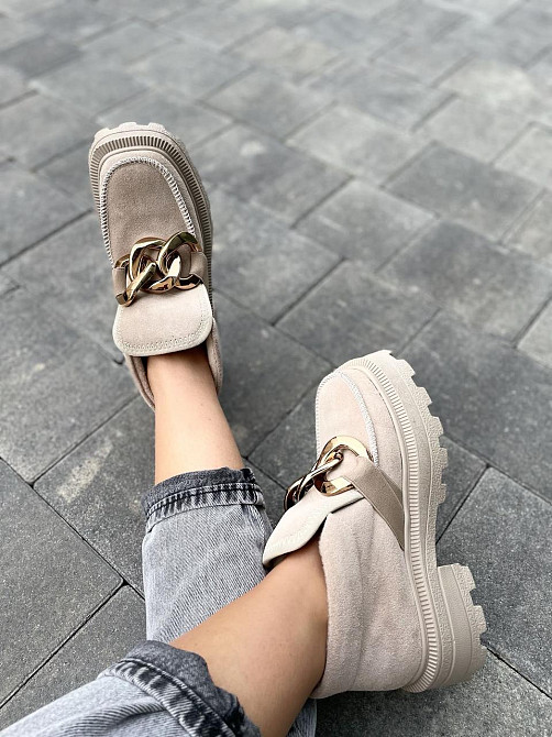 Marko Жіночі черевики DE MARKO бежеві замша натуральна весна-осінь 37р. 38р. (4799) Коломыя - изображение 4