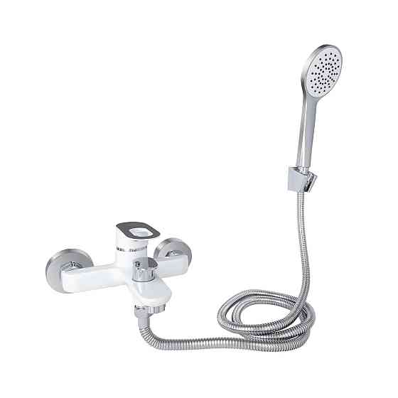 Змішувач для ванни Lidz Latwa 006 (з душовим гарнітуром) (k35) LDLAT006WHI45424 White Київ
