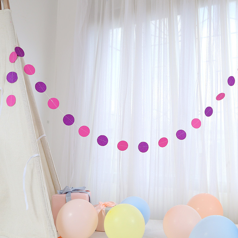 Гирлянда из кружочков на стену 4 м разноцветный Киев - изображение 5