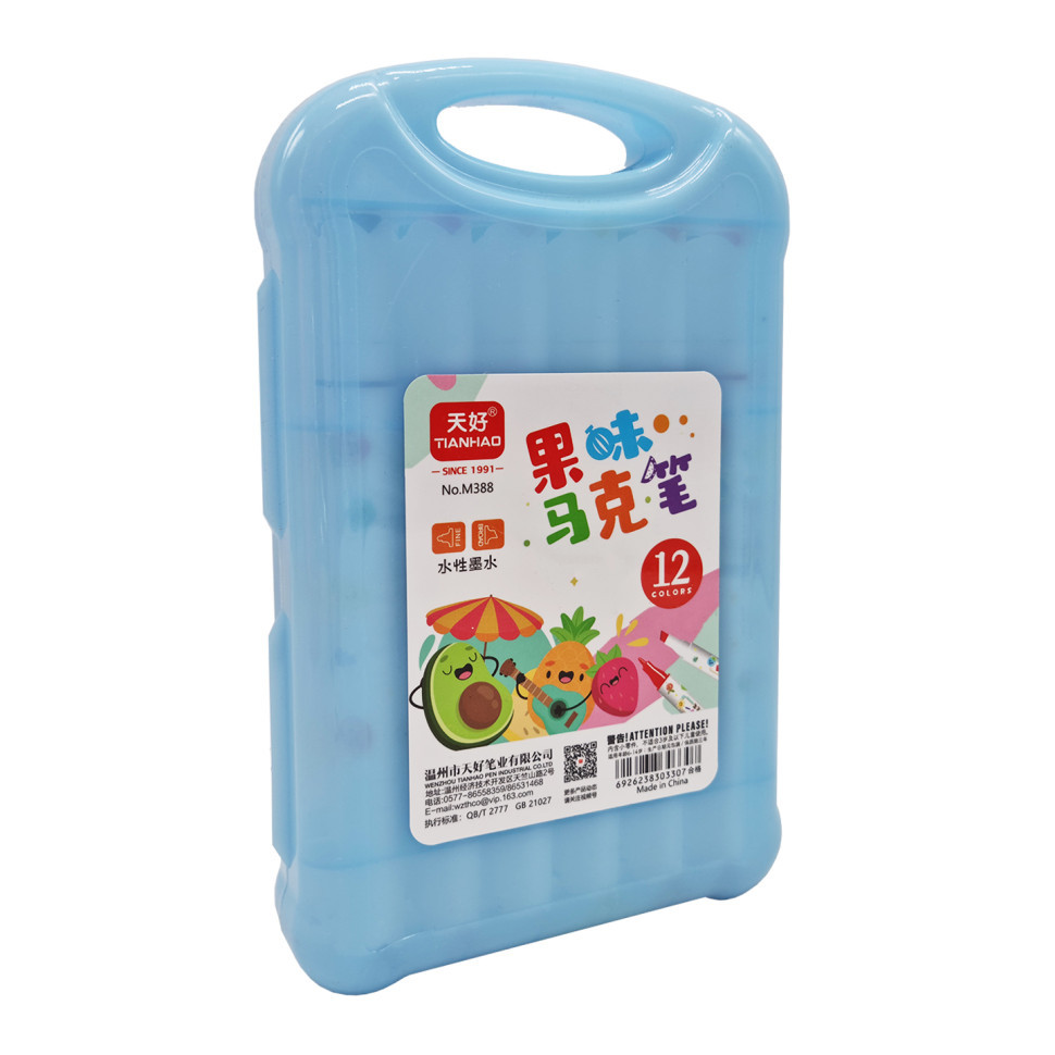 Набор фломастеров 12 цветов M388-12 ароматизированные Синий Винница - изображение 1