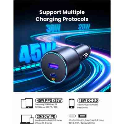 Зарядний пристрій Ugreen 2xUSB 63W (USB-C+USB-A) QC3.0 (EC701) (35023) Вінниця