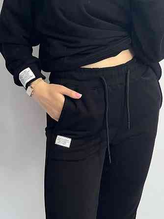 Костюм спортивний жіночий трикотажний Чорний XL/XXL Харків