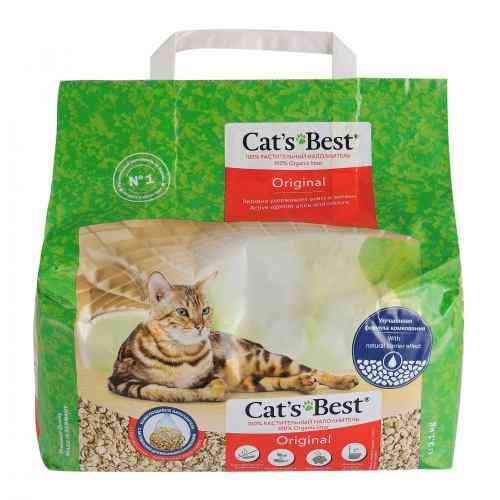 Наполнитель Cat’s Best Original для кошачьего туалета, древесный, 5 л/2.1 кг Киев