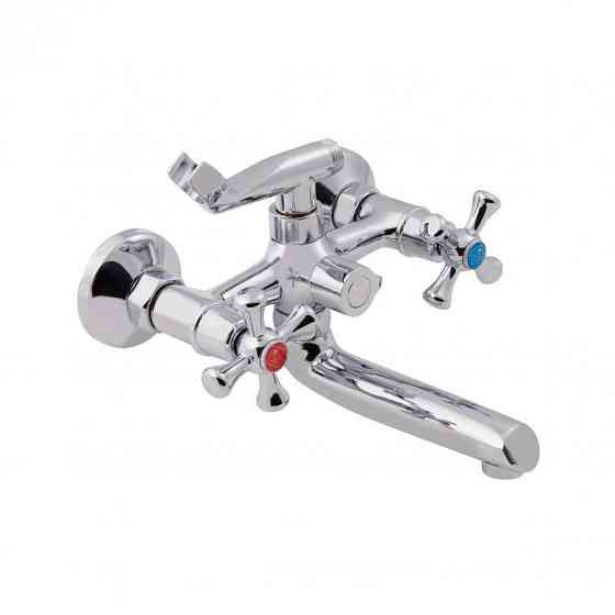 Змішувач для ванни Lidz (CRM) 75 21 142 з душовим гарнітуром (LIDZCRM7521142) Київ