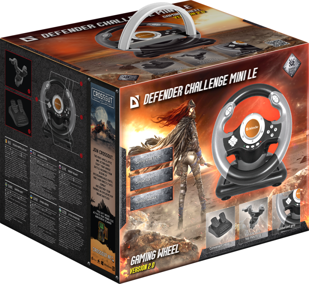 Игровой руль Defender Challenge Mini LE USB 10 кнопок Манипулятор для игр Винница - изображение 9