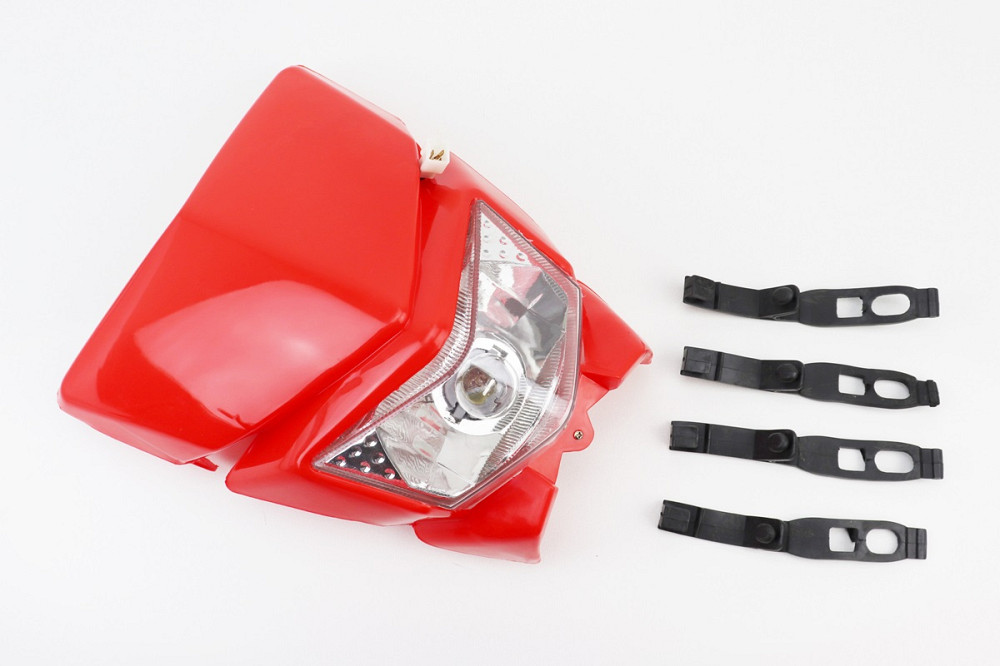 пластик - обтічник + фара, ЧЕРВОНИЙ, тип 7 Киев - изображение 1