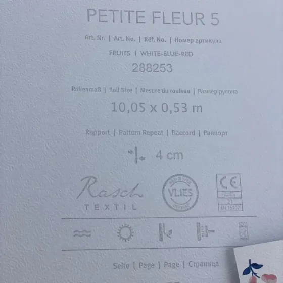 Шпалери Rasch Textil Petite Fleur 5 288253 Київ