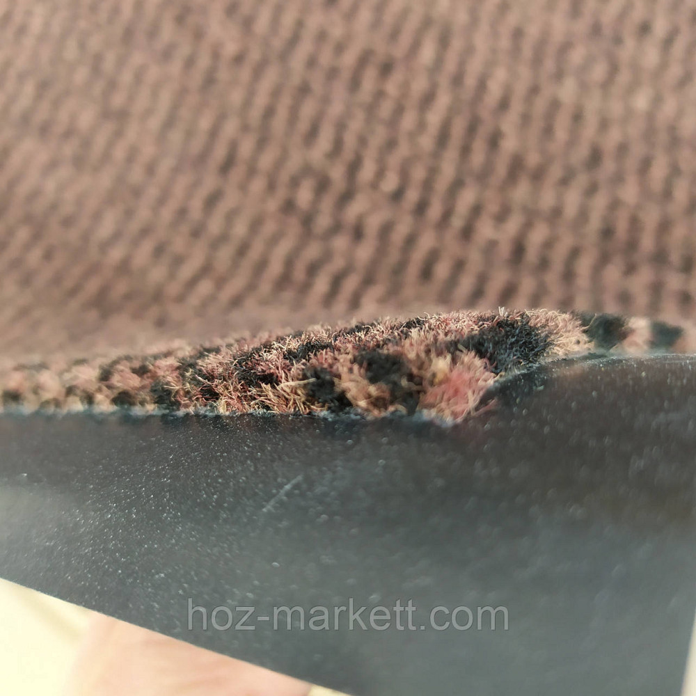 Коврик 120 х 80 см коричневый влаговпитывающий придверный грязезащитный на резиновой основе Харьков - изображение 3