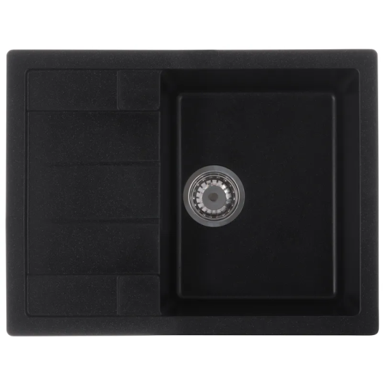 Мойка кухонная Zerix ZS-6550S-03 Черная (ZX4540) Киев