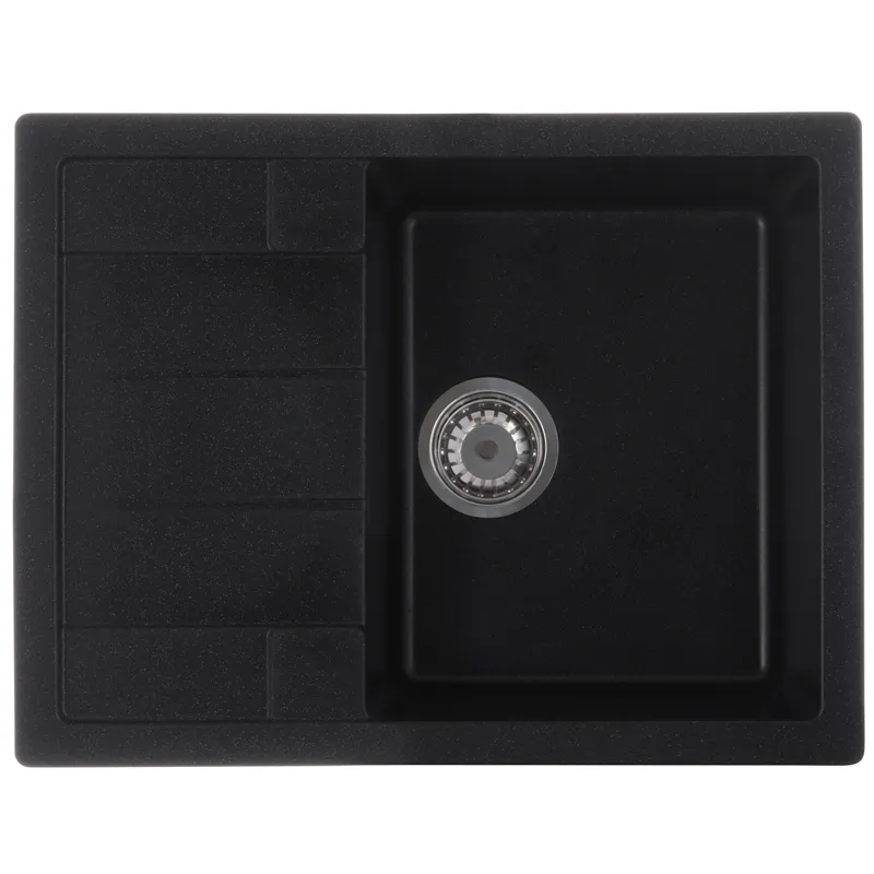 Мойка кухонная Zerix ZS-6550S-03 Черная (ZX4540) Киев - изображение 1